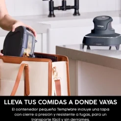 Freidora de aire Crispi Ninja®: la airfryer con cubetas de vidrio y diseño portátil FN101