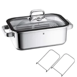 Fuente de cocción rectangular Vitalis WMF (vaporera y rustidera)
