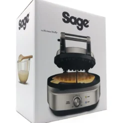 Gofrera clásica circular The No-Mess Waffle Sage