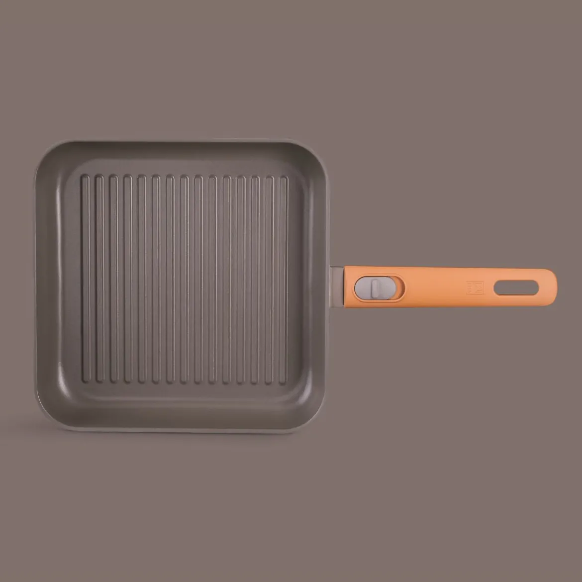 Grill con rayas antiadherente con mango desmontable Compac Pro Bra