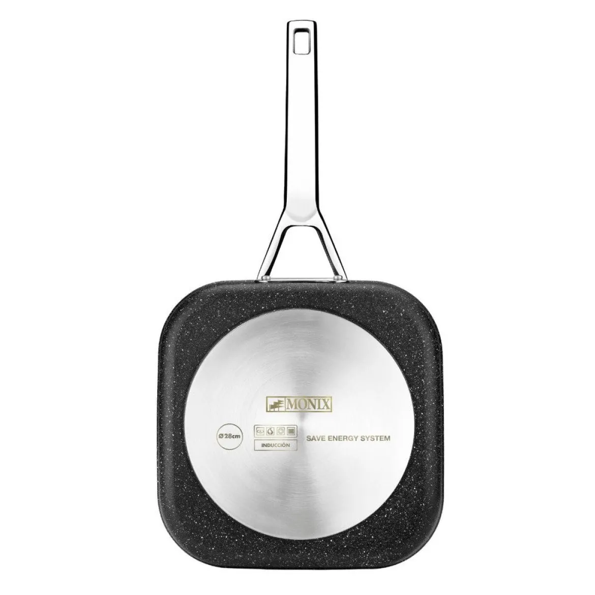 Grill cuadrado con rayas Mineral Monix