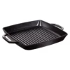 Grill cuadrado de hierro fundido con asas Staub