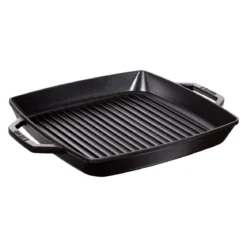 Grill cuadrado de hierro fundido con asas Staub