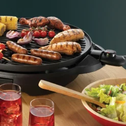 Grill eléctrico interior y exterior con parrillas extraíbles (George Foreman) Russell Hobbs