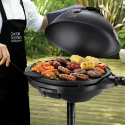 Grill eléctrico interior y exterior con parrillas extraíbles (George Foreman) Russell Hobbs