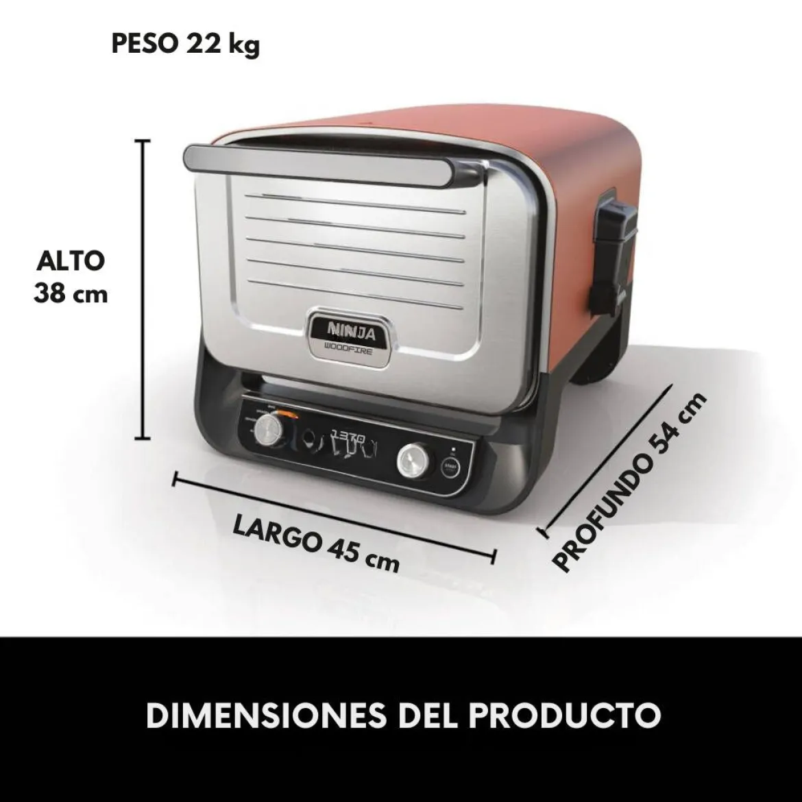 Horno eléctrico exterior de pellet Woodfire Ninja®