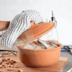 Horno redondo de terracota para pan Römertopf