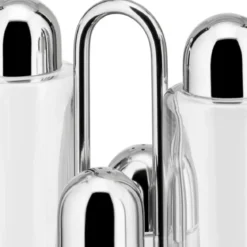 Juego de condimentos de 4 piezas de acero inoxidable Alessi