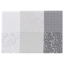 Mantel individual antimanchas de algodón Fleurs de Kyoto Le Jacquard Français