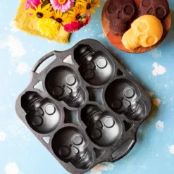 Molde de hierro para 6 mini calaveras Lodge