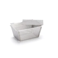 Molde inox rectangular perforado con base desmontable De Buyer