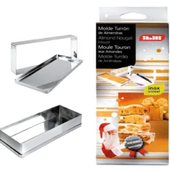 Molde para turrón desmontable de acero inox. Ibili