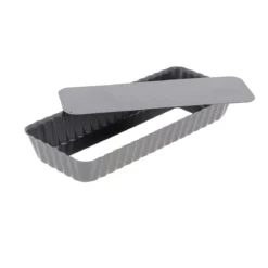 Molde rectangular antiadherente con base extraíble De Buyer
