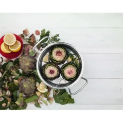 Olla alta de acero inoxidable con tapa Original-Profi Collection® Fissler