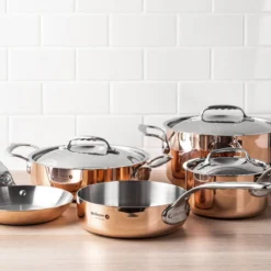 Olla de cobre Inocuivre con asas de inox De Buyer