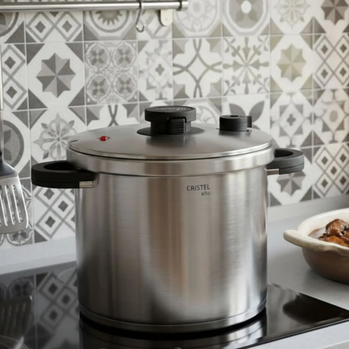 Olla rápida de acero inox Alto Cristel