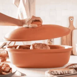 Panera ovalada de terracota Römertopf