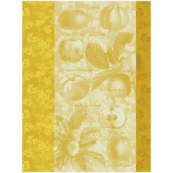 Paño de cocina de algodón Pommes a Croquer Le Jacquard Français
