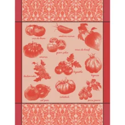 Paño de cocina de algodón Tomates Le Jacquard Français