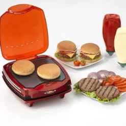 Parrilla eléctrica doble para hamburguesas Ariete