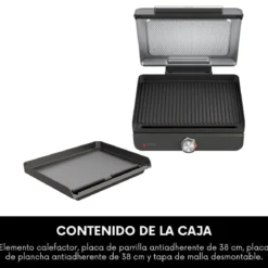 Parrilla y plancha de interior 2 en 1 Sizzle Ninja®