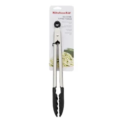 Pinzas de silicona negras KitchenAid