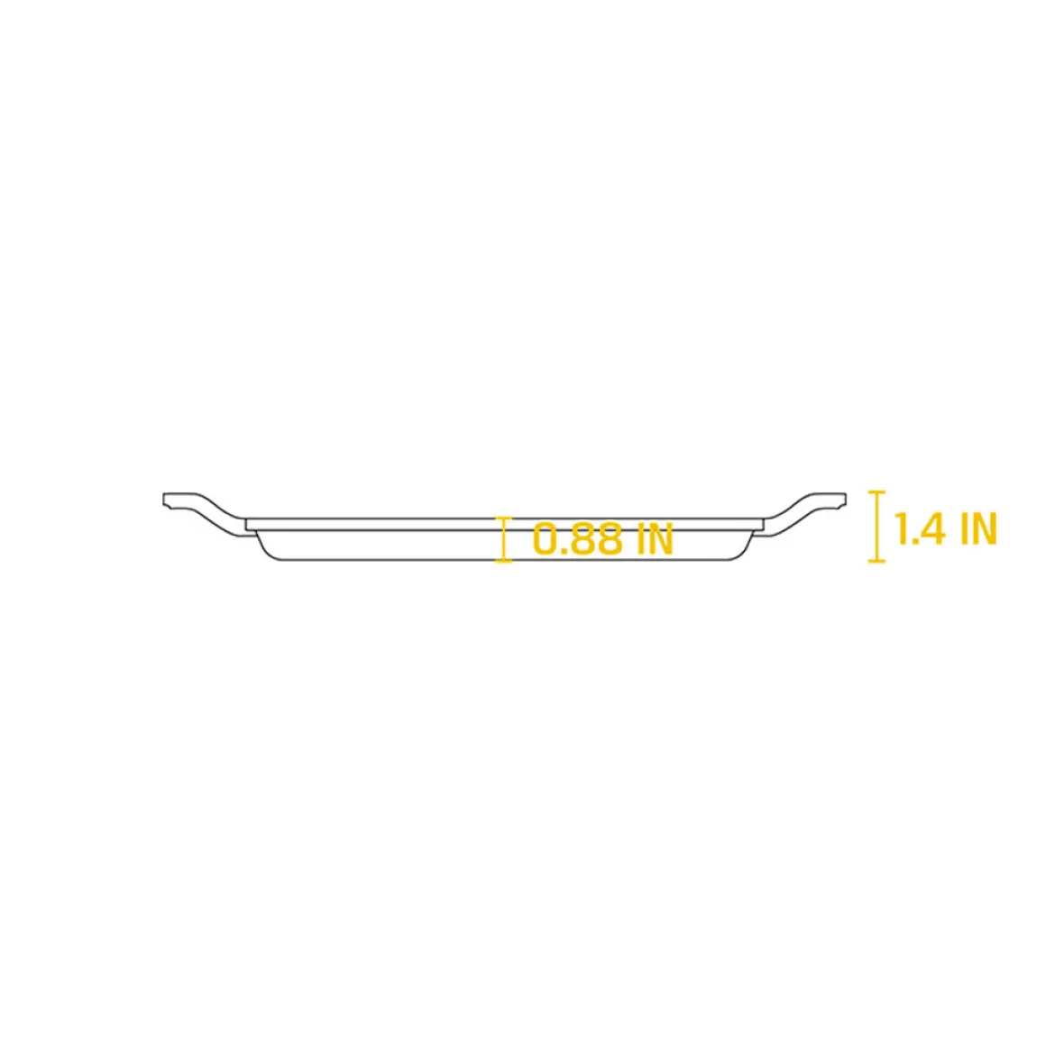 Plancha grill cuadrada con asas 28cm Chef Collection Lodge
