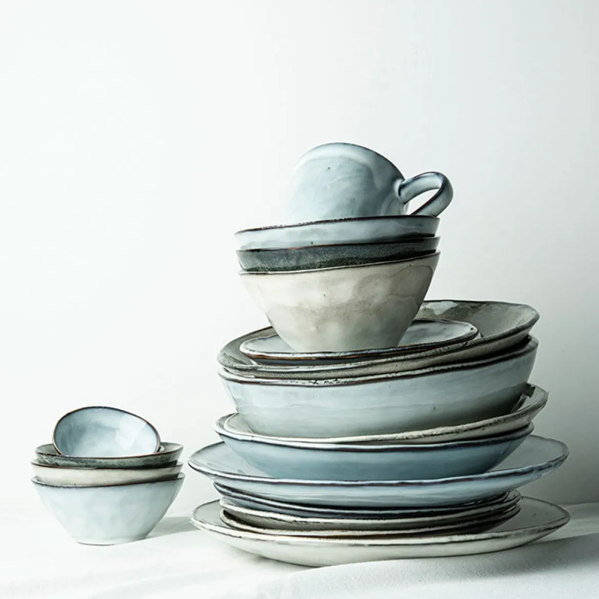 Plato de cena de gres Organic Collection