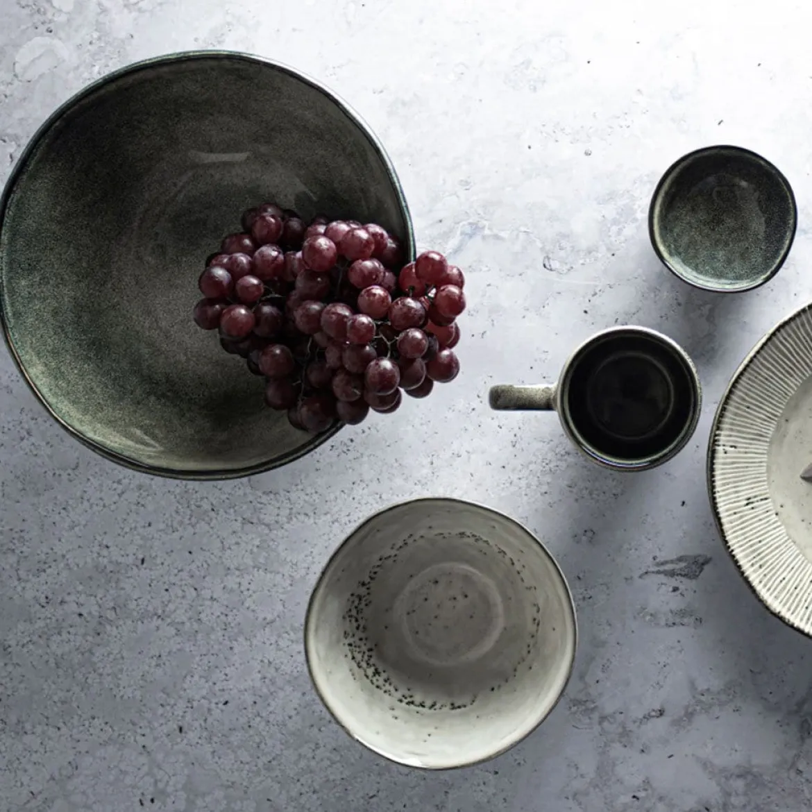 Plato de cena de gres Organic Collection