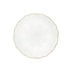Plato de vidrio Maestà La Porcellana Bianca
