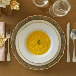 Plato de vidrio Maestà La Porcellana Bianca