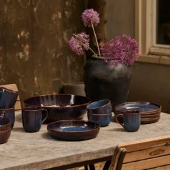 Platos de gres Sapphire Dutch Rose