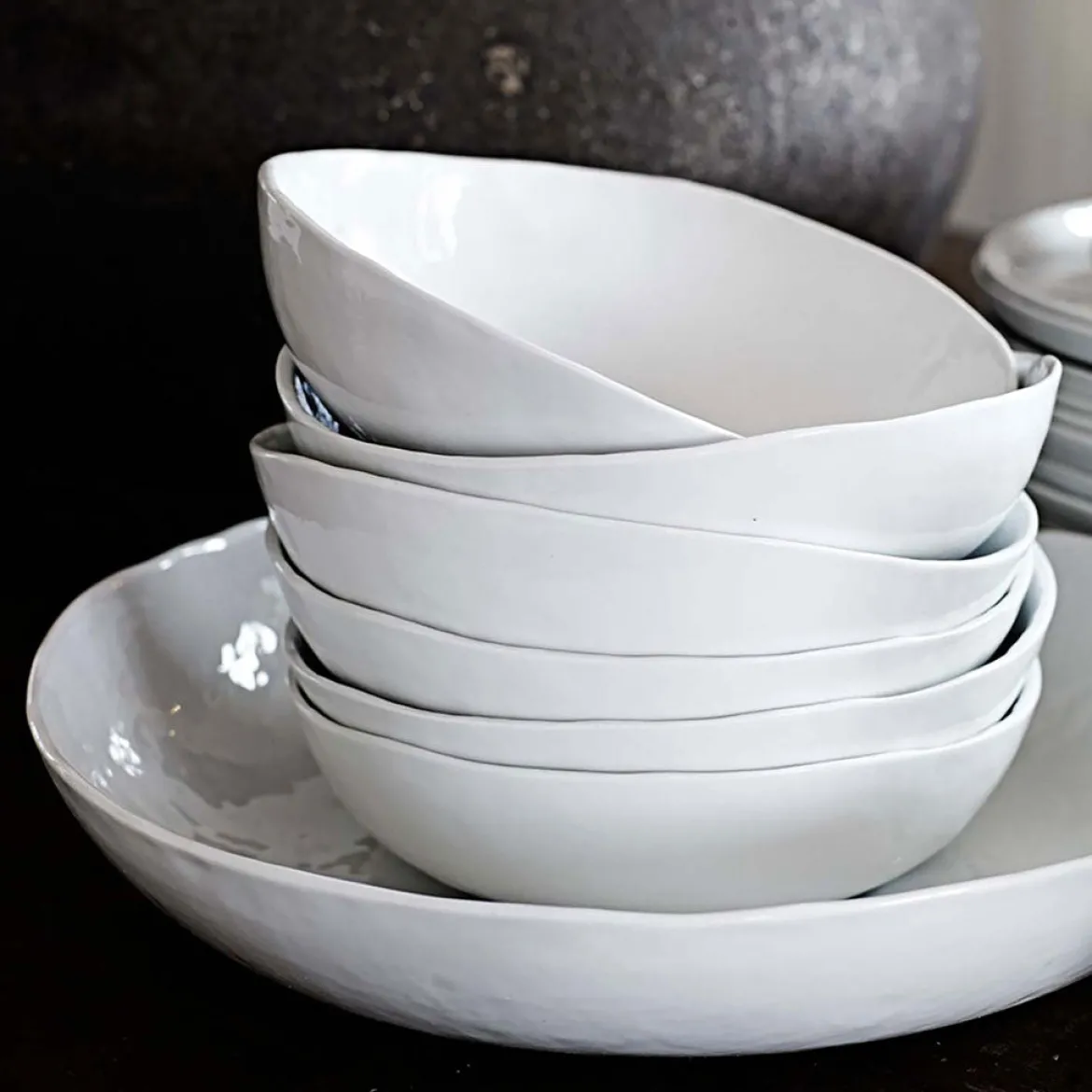 Platos de porcelana Bianca de Olsson & Jensen