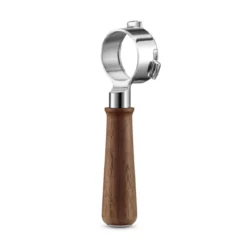 Portafiltros sin fondo de acero inox y madera de nogal Sage