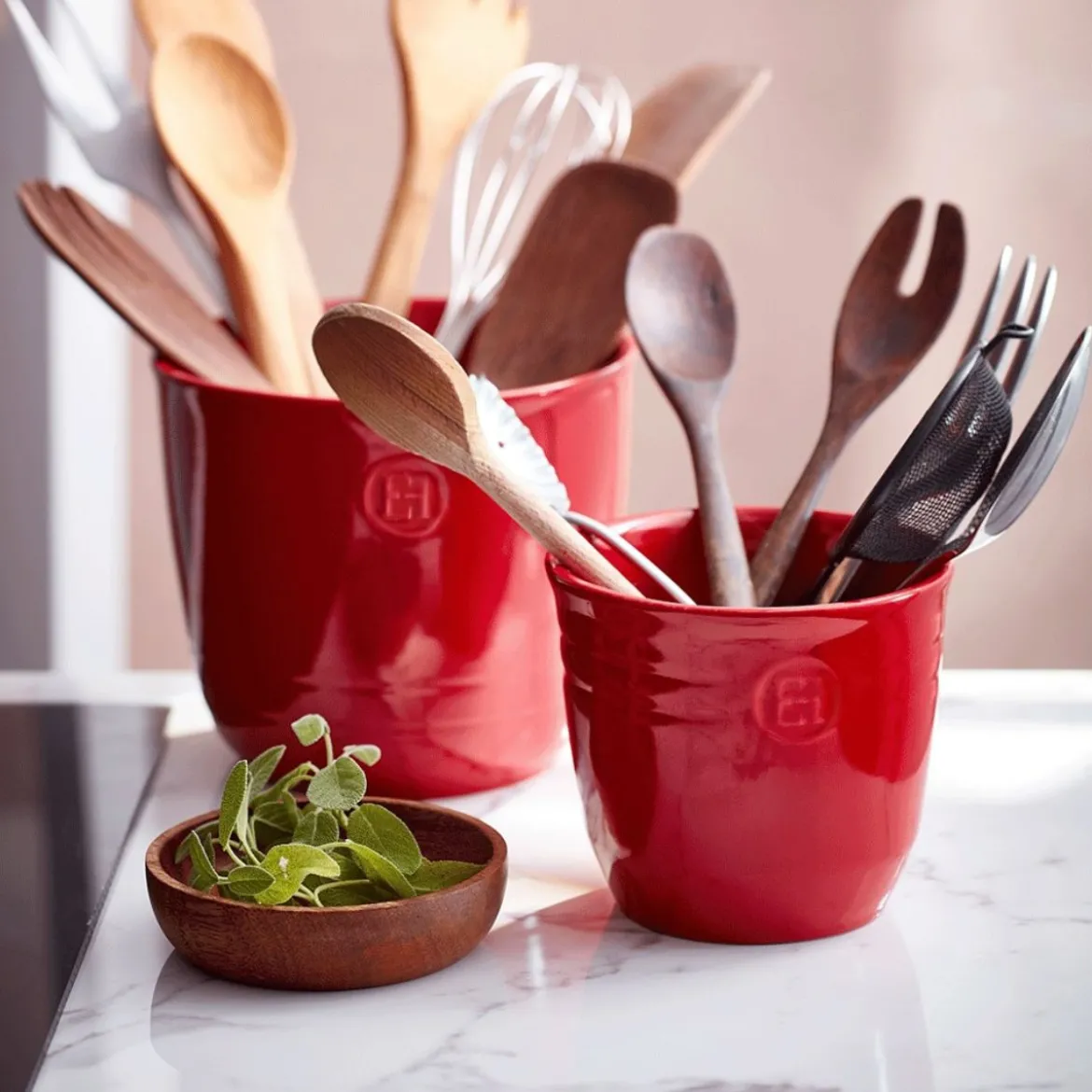 Recipiente cerámico para utensilios de cocina Emile Henry