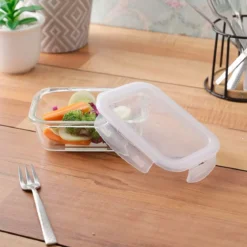 Recipientes de cristal rectangular con tapa Lock&Lock
