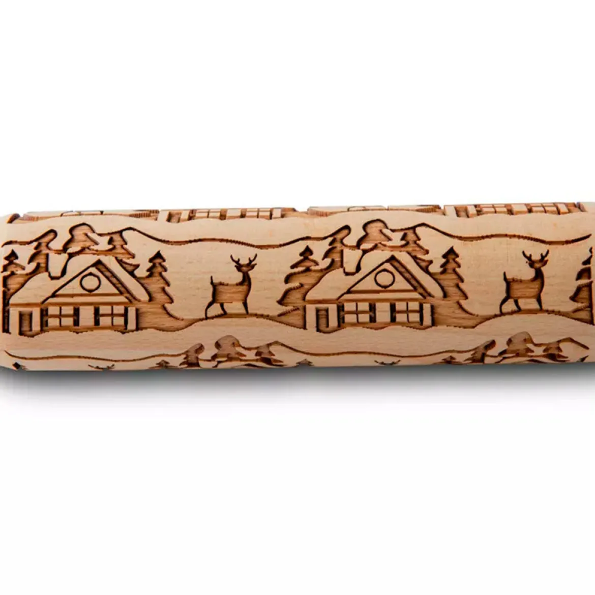 Rodillo de madera decorado de Nordic Ware