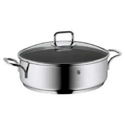 Rustidera con antiadherente cerámico y tapa de cristal 28 cm WMF
