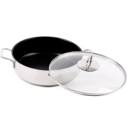 Rustidera con antiadherente cerámico y tapa de cristal 28 cm WMF
