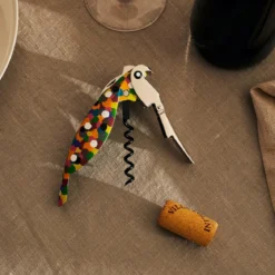 Sacacorchos de aluminio fundido Parrot Alessi