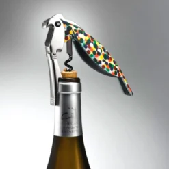 Sacacorchos de aluminio fundido Parrot Alessi