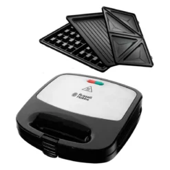 Sandwichera 3 en 1 de placas hondas Russell Hobbs