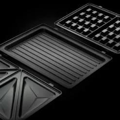 Sandwichera 3 en 1 de placas hondas Russell Hobbs