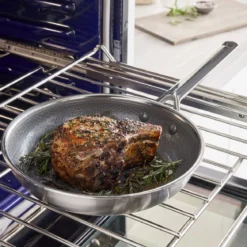 Sartén cerámica de acero inoxidable tricapa con fondo de nido de abeja Apex GreenPan