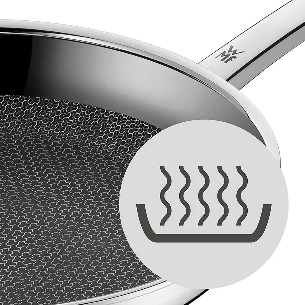Sartén de acero inox. con antiadherente WMF Profi Resist