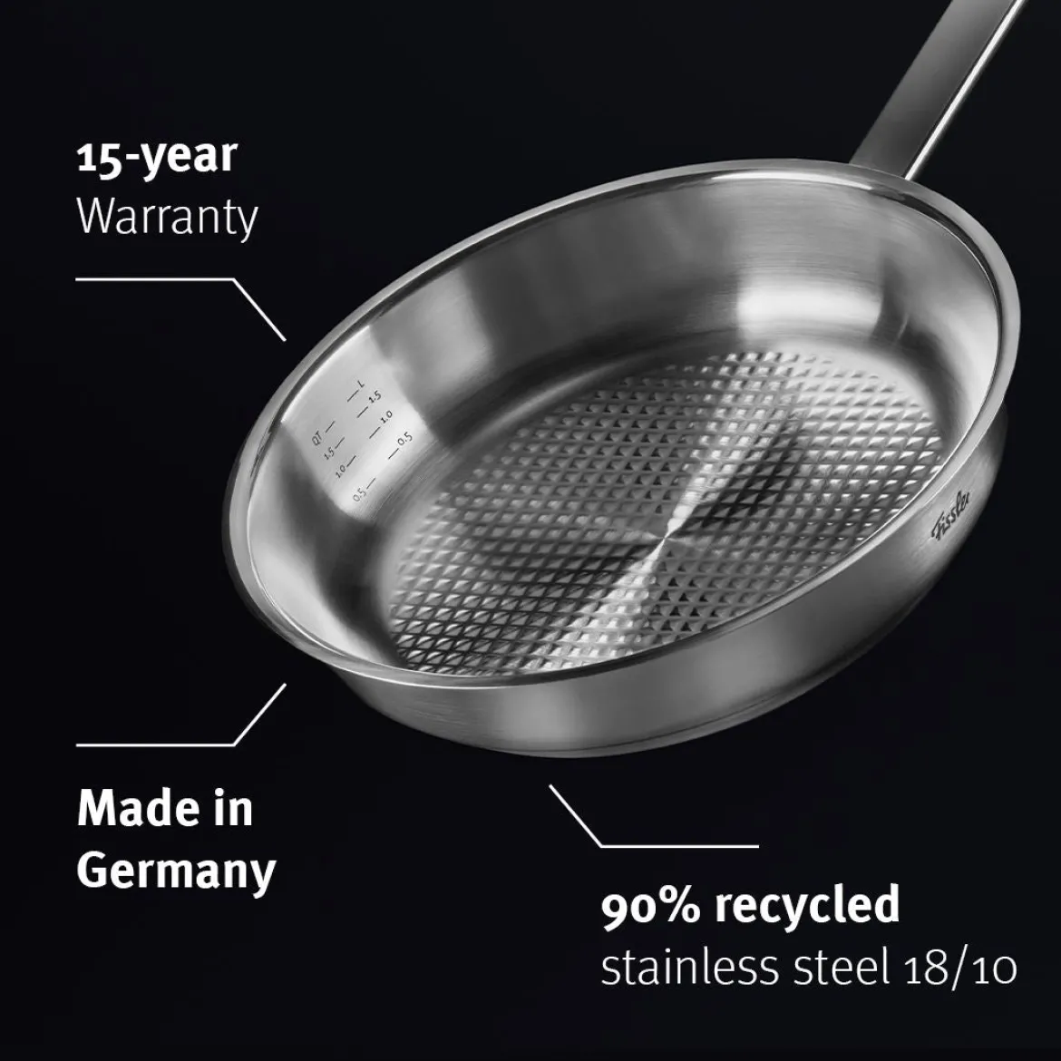 Sartén de acero inoxidable Novogrill® Original-Profi Collection® Fissler