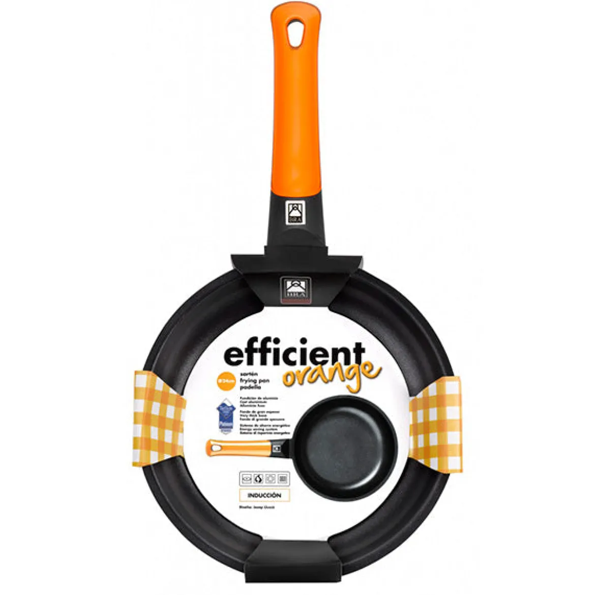 Sartén honda antiadherente Efficient Orange BRA