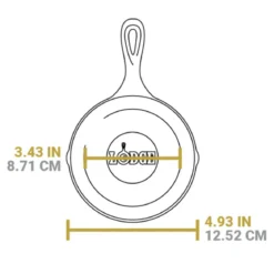 Sartén skillet mini de hierro fundido 12 cm Yellowstone Lodge