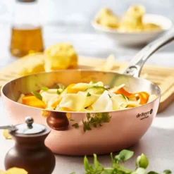 Sauté bombeada de cobre Prima Matera De Buyer (inducción)