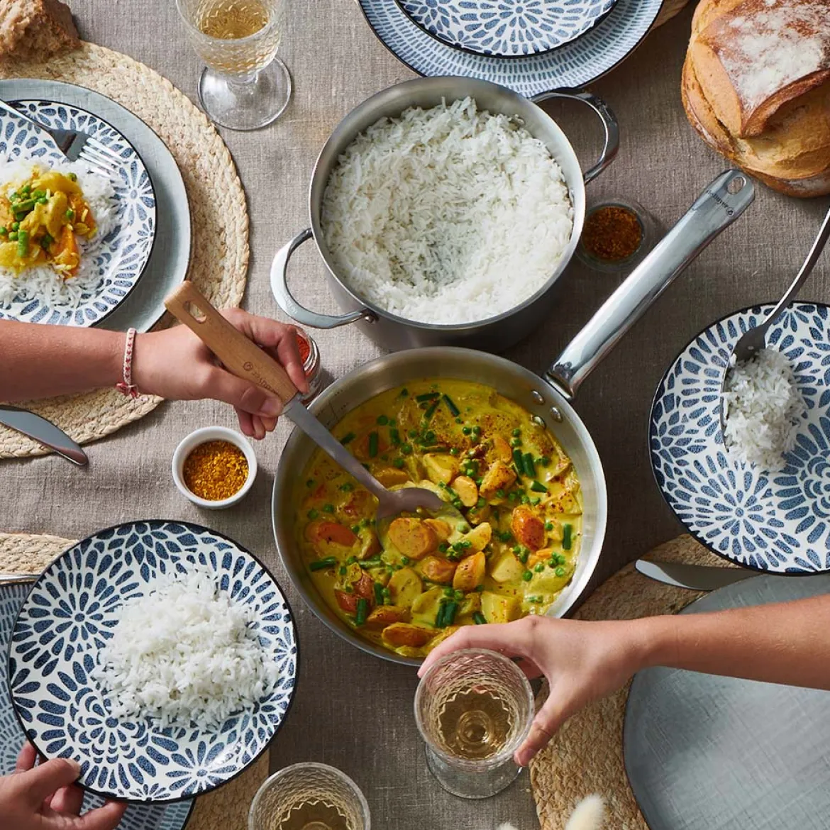 Sauté bombeada tipo wok Alchimy De Buyer